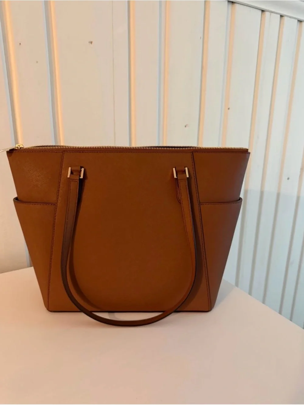 Michael Kors Cognac Saffiano Leather Tote